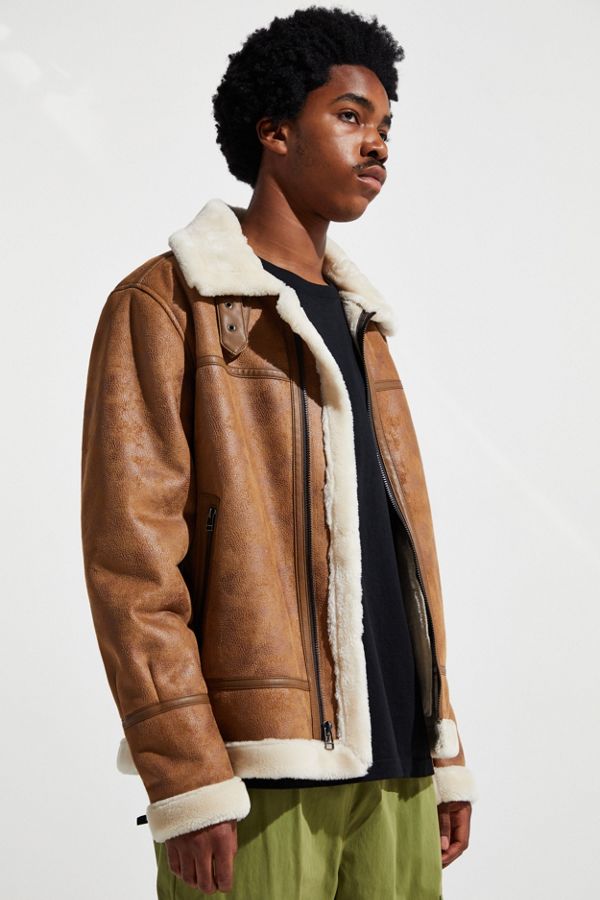 UO Faux Shearling B3 Bomber Jacket | Urban Outfitters
