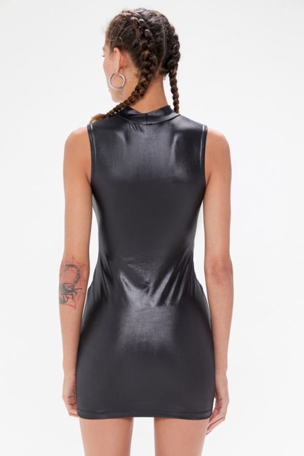 Motel Minka Mock Neck Mini Dress | Urban Outfitters