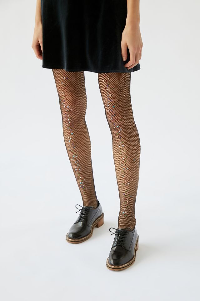 UO Side Jewel Fishnet Tight | Urban Outfitters Canada