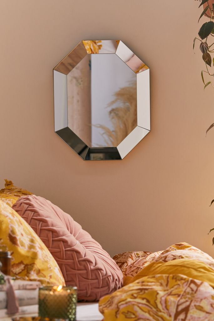 Charlotte Faceted Wall Mirror Urban Outfitters