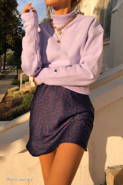 UO Rosa Satin Slip Mini Skirt | Urban Outfitters