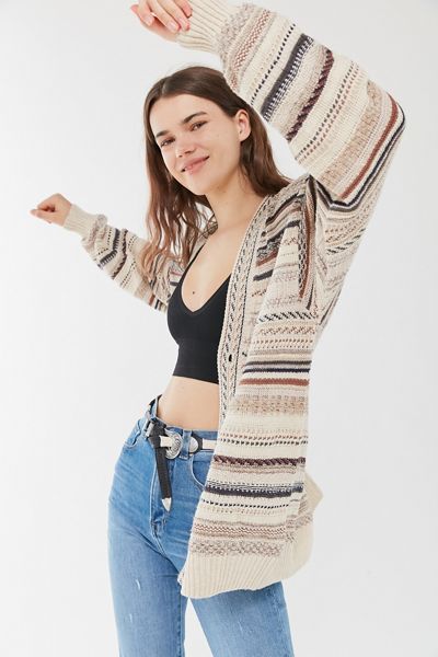 Vintage Oversized Printed Cardigan | Urban Outfitters