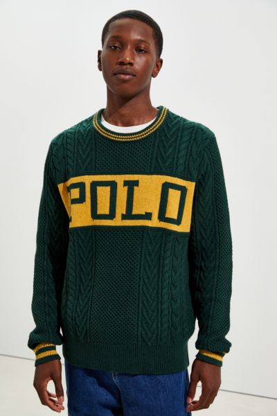 ralph lauren aran sweater