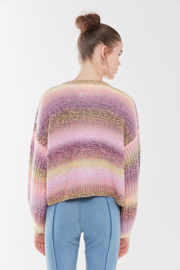 UO Lofty Space-Dye Cable Knit Sweater | Urban Outfitters