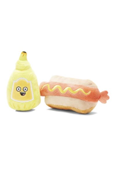 hot dog plush dog toy