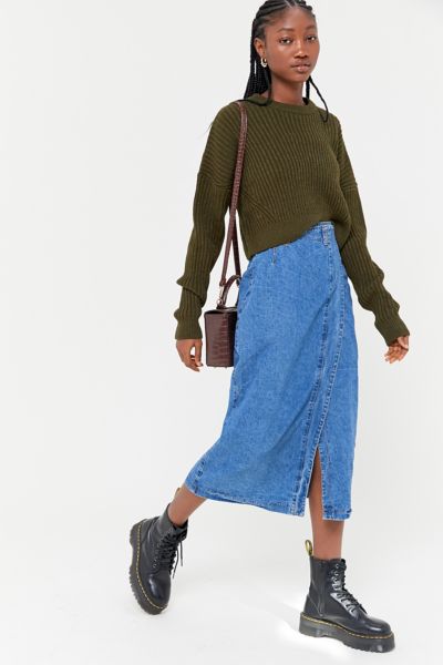 Vintage Denim Maxi Skirt | Urban Outfitters