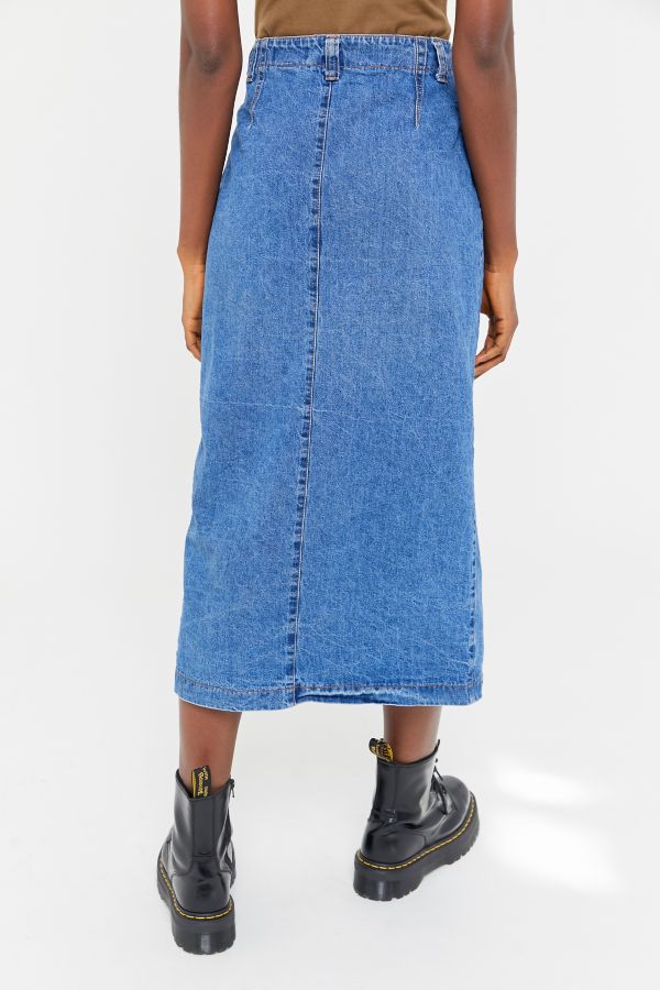 Vintage Denim Maxi Skirt Urban Outfitters Canada 6429