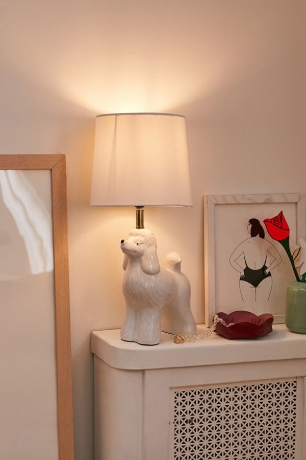 Slide View: 1: Poodle Table Lamp