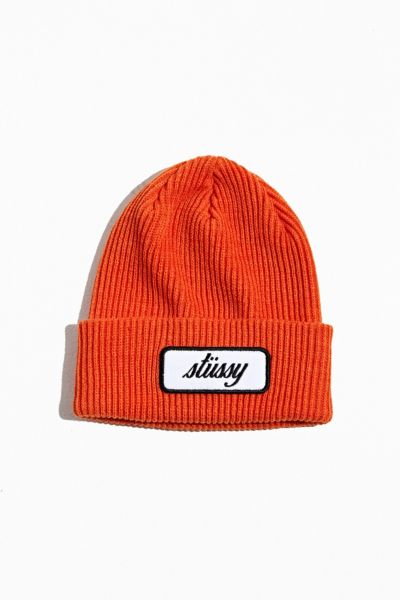 stussy athletic striped cuff beanie