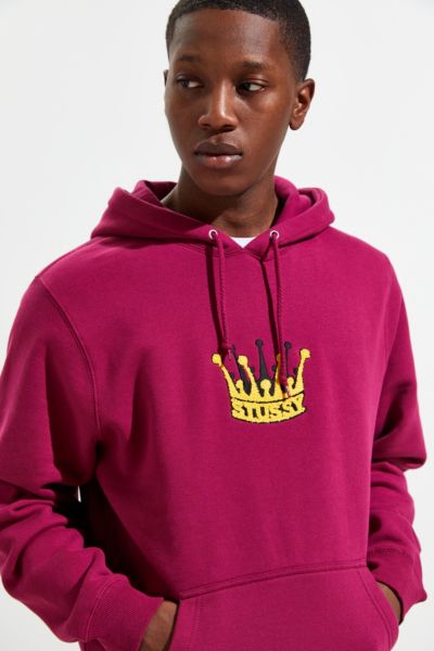 stussy chenille applique hoodie