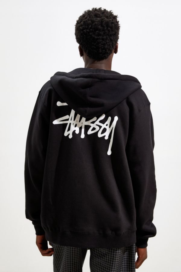 Stussy Basic Full-Zip Hoodie Sweatshirt | Urban Outfitters Canada