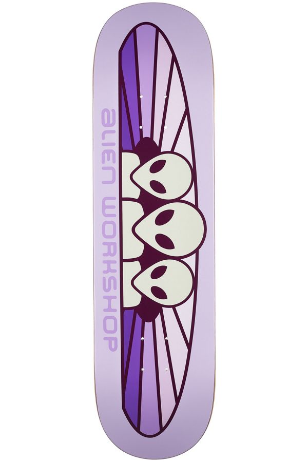 Alien Spectrum Pastel Purple Skateboard Deck 8.25x32.125