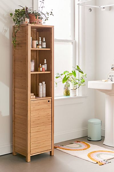 Silvia Bamboo Bathroom Storage Shelf