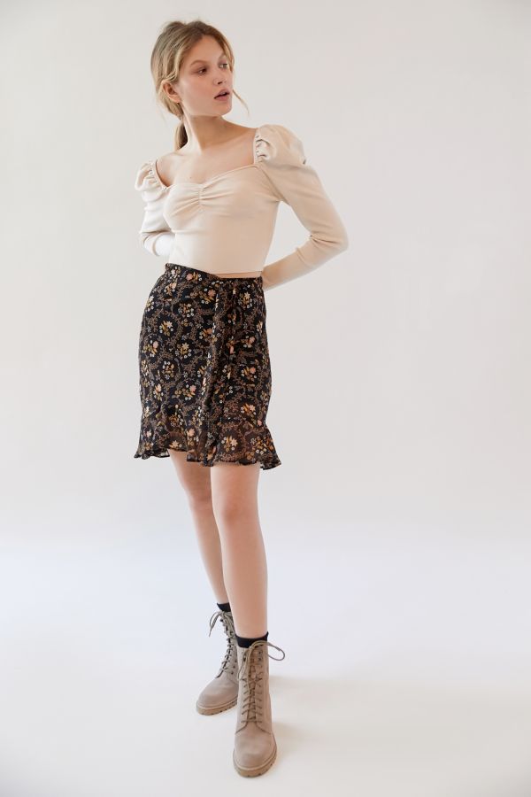 UO Sonia Ruffle Mini Skirt | Urban Outfitters