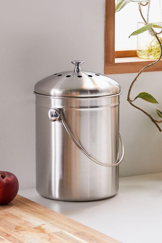 Stainless Steel Compost Bin Urban Outfitters