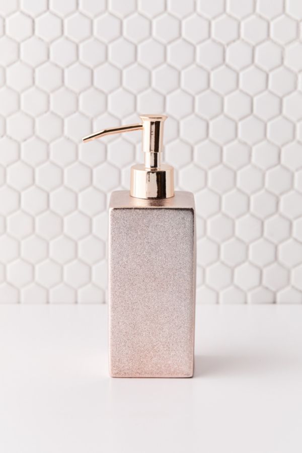 rose gold soap dispenser