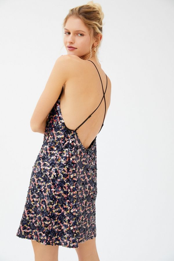 UO Confetti Sequin Mini Dress Urban Outfitters