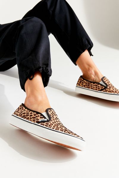 vans leopard slip ons