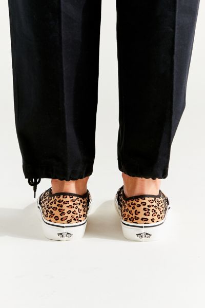 mini leopard slip on vans