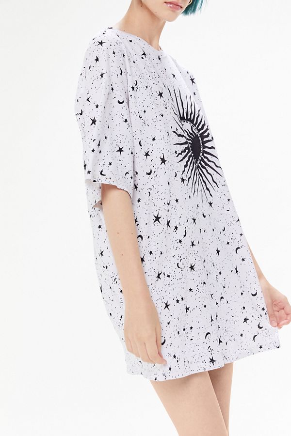 Motel Sunny Kiss TShirt Dress Cosmos Urban Outfitters