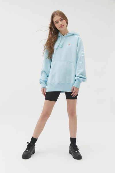 champion script sleeve boyfriend hoodie