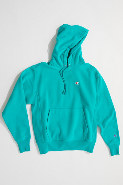champion uo exclusive small script blueberry hoodie