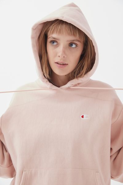 pink champion hoodie urban outfitters