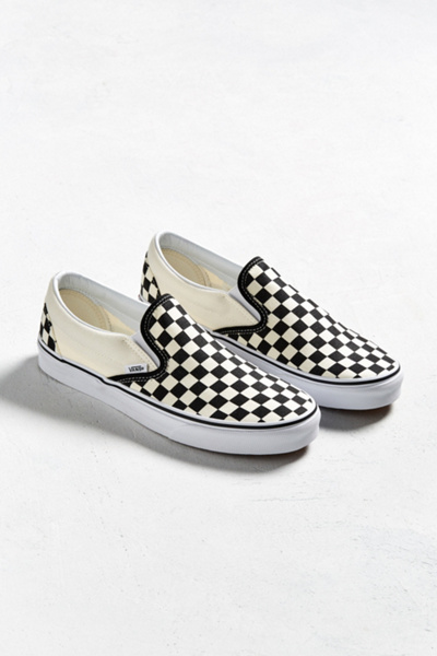 checkered slide vans