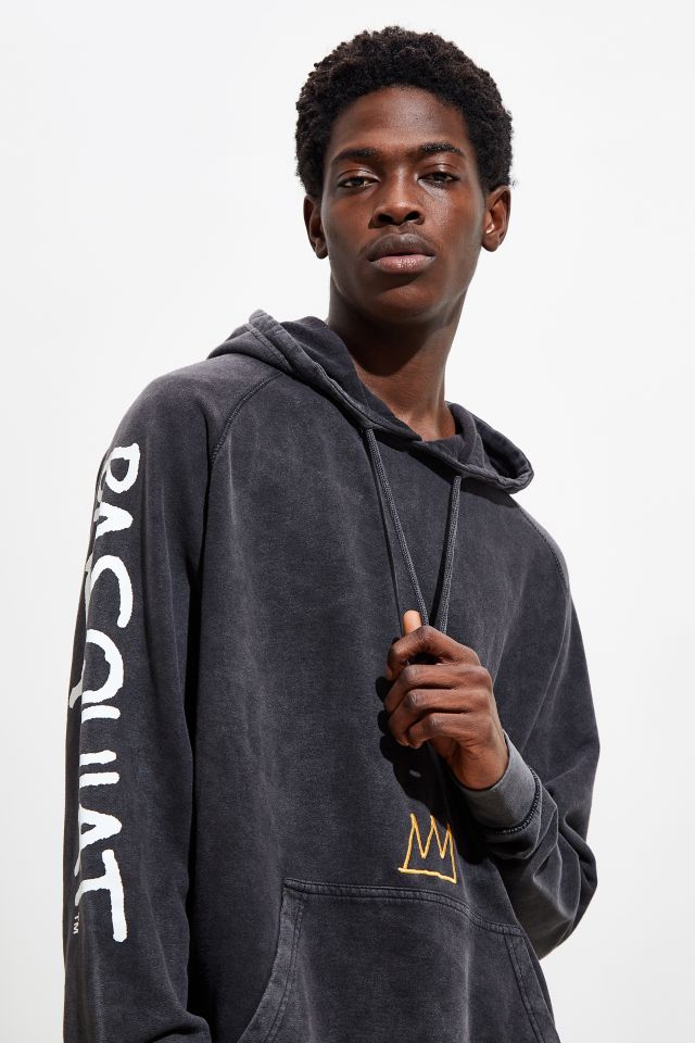 Basquiat Pigment Dye Hoodie Sweatshirt | Urban Outfitters