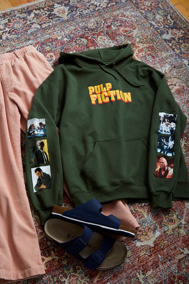 Pulp Fiction Puff Print Hoodie Sweatshirt | Urban Outfitters