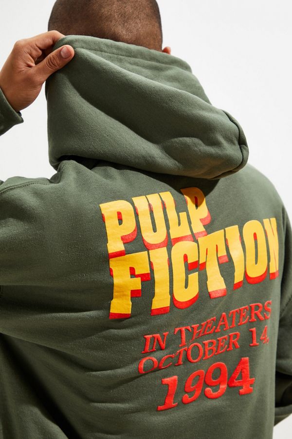 Pulp Fiction Puff Print Hoodie Sweatshirt | Urban Outfitters
