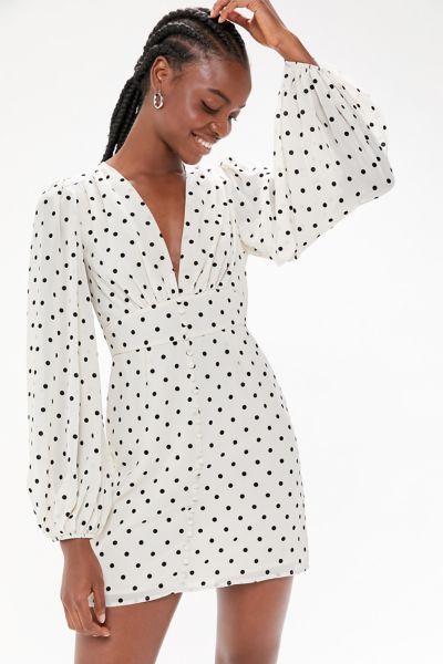 polka dot dress urban outfitters