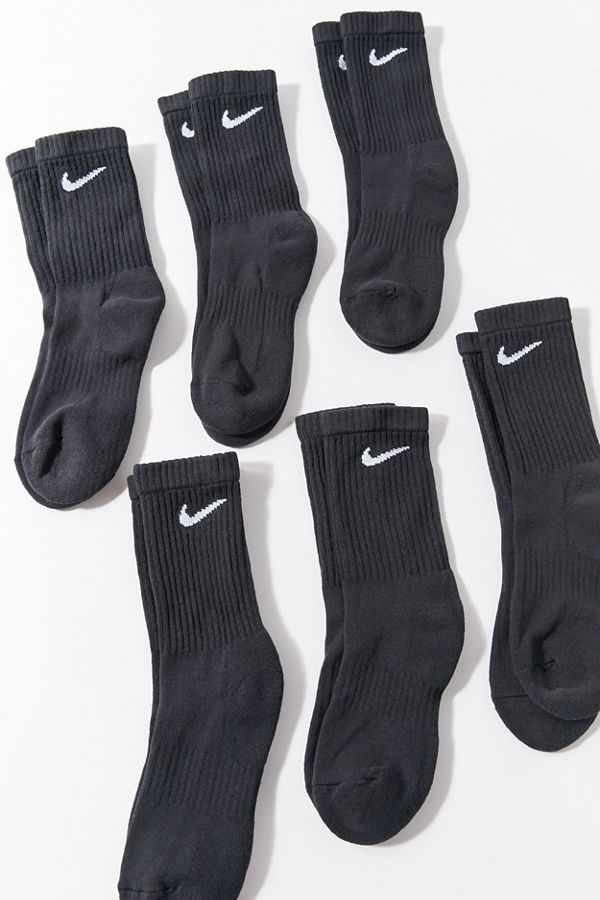 Slide View: 1: Nike Everday Cushion Crew Sock 6-Pack