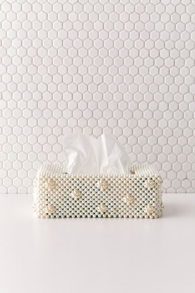 pearl tissue box cover