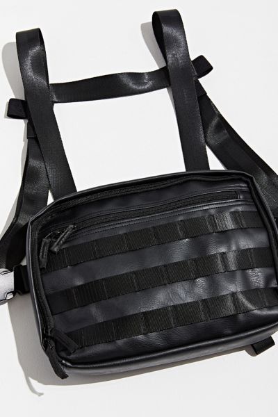 official utility black chest bag