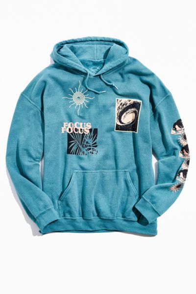 turquoise blue sweatshirt