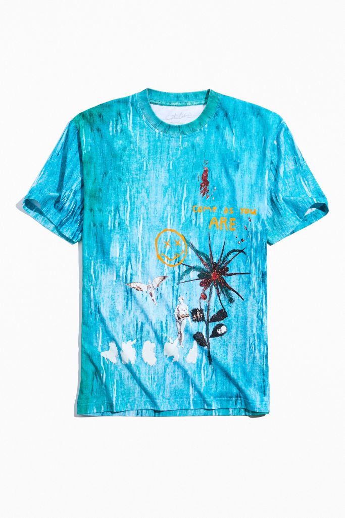 Kurt Cobain Kurt Was Here Sublimated Tee | Urban Outfitters