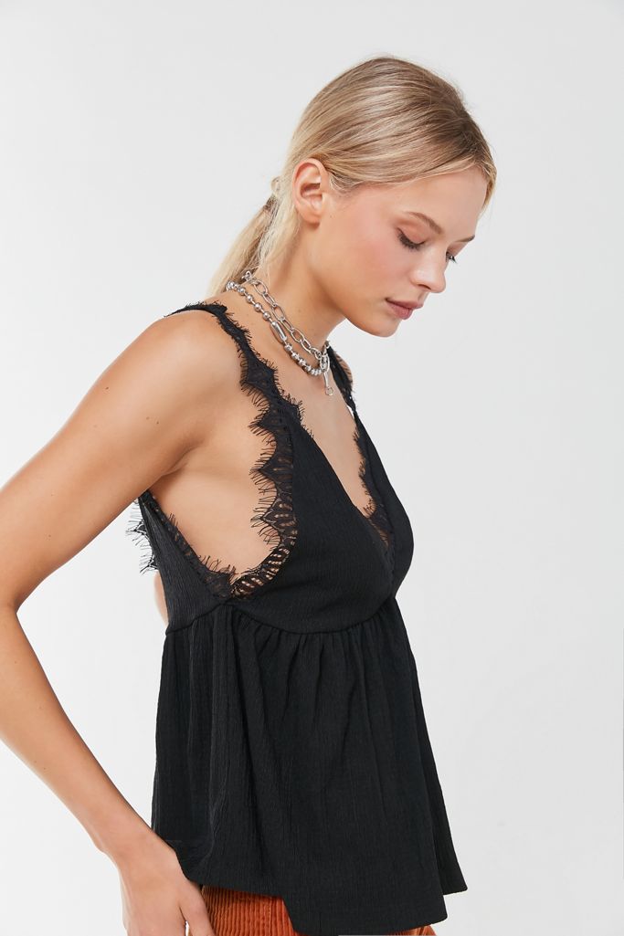 UO Lucy Lace Babydoll Tank Top | Urban Outfitters Canada