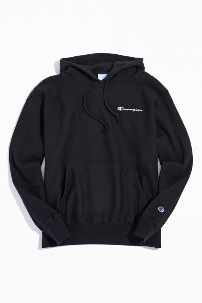 Champion Small Script Hoodie Sweatshirt 