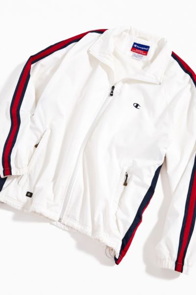 champion white windbreaker