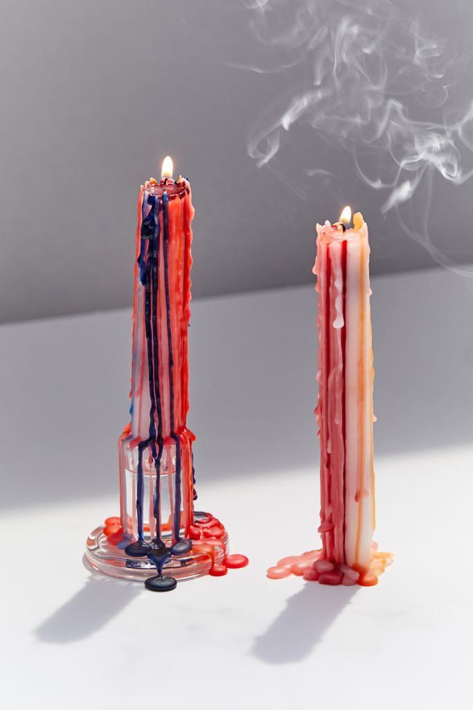 Color Drip Candlestick Set Urban Outfitters