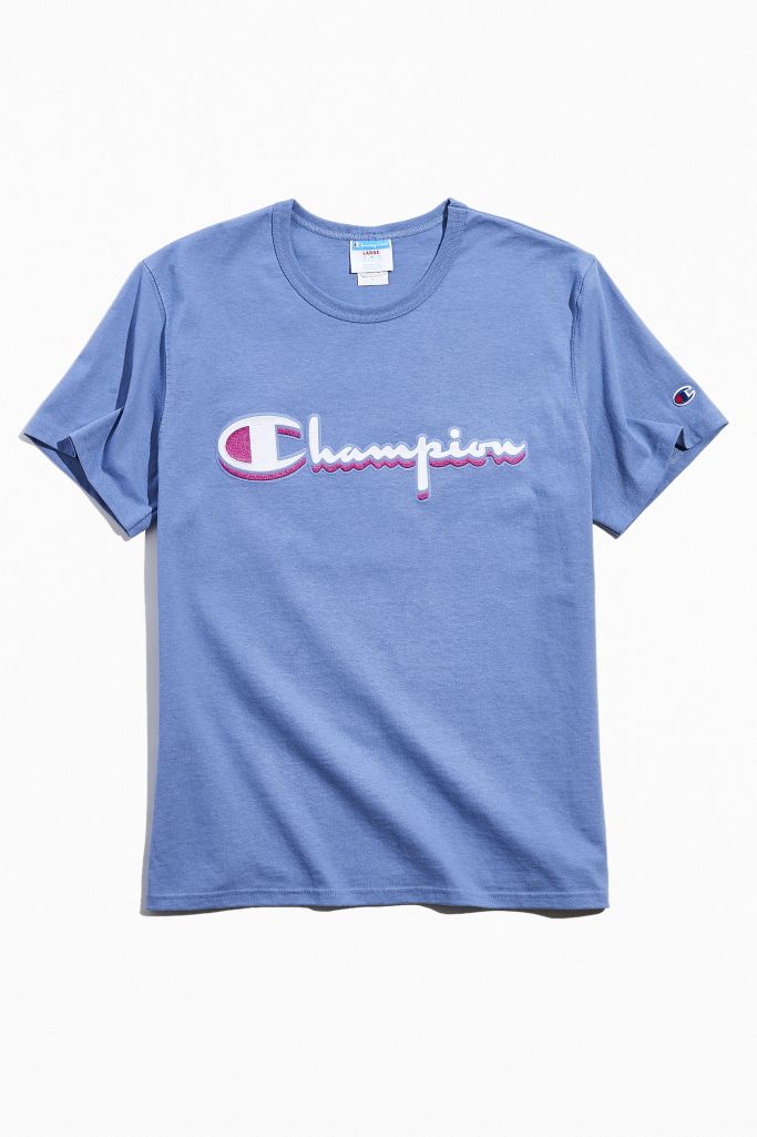 Champion Embroidered Script Logo Tee | Urban Outfitters