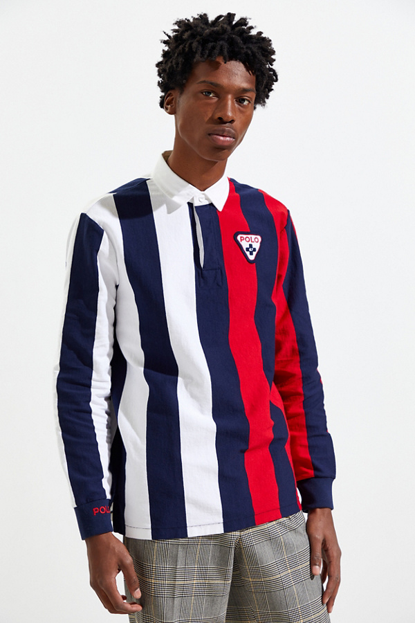 Polo Ralph Lauren Vertical Stripe Rugby Shirt Urban Outfitters