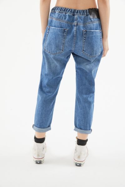 shabbies drawstring boyfriend jeans