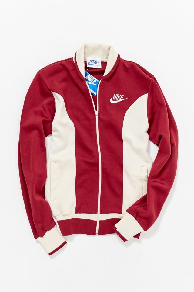 Vintage Nike ‘80s Burgundy Track Jacket | Urban Outfitters