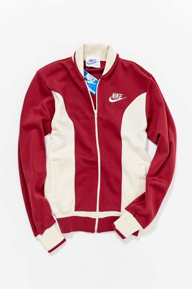 Vintage Nike ‘80s Burgundy Track Jacket Urban Outfitters