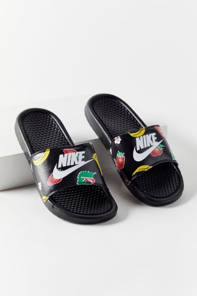 nike floral slides