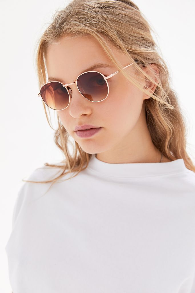 Juno Metal Round Sunglasses Urban Outfitters