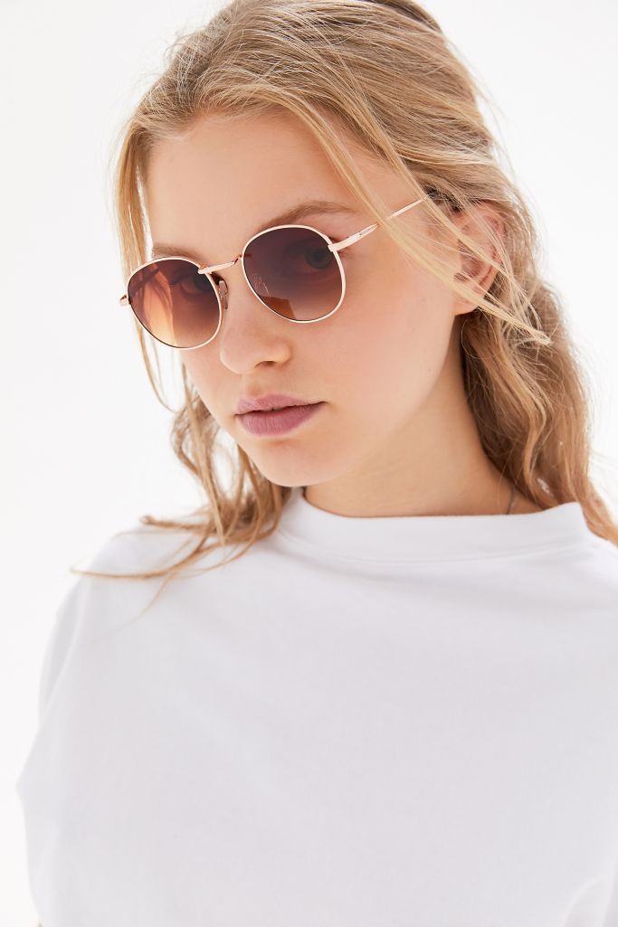 Juno Metal Round Sunglasses Urban Outfitters 