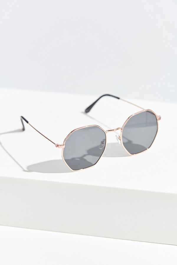 Hardie Metal Hexagon Sunglasses Urban Outfitters